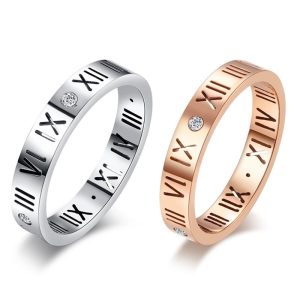 優質鈦鋼戒指-羅馬鏤空數字戒/穿搭配件/飾品戒指/銀戒/玫戒/鋼尾戒/女戒/羅馬戒